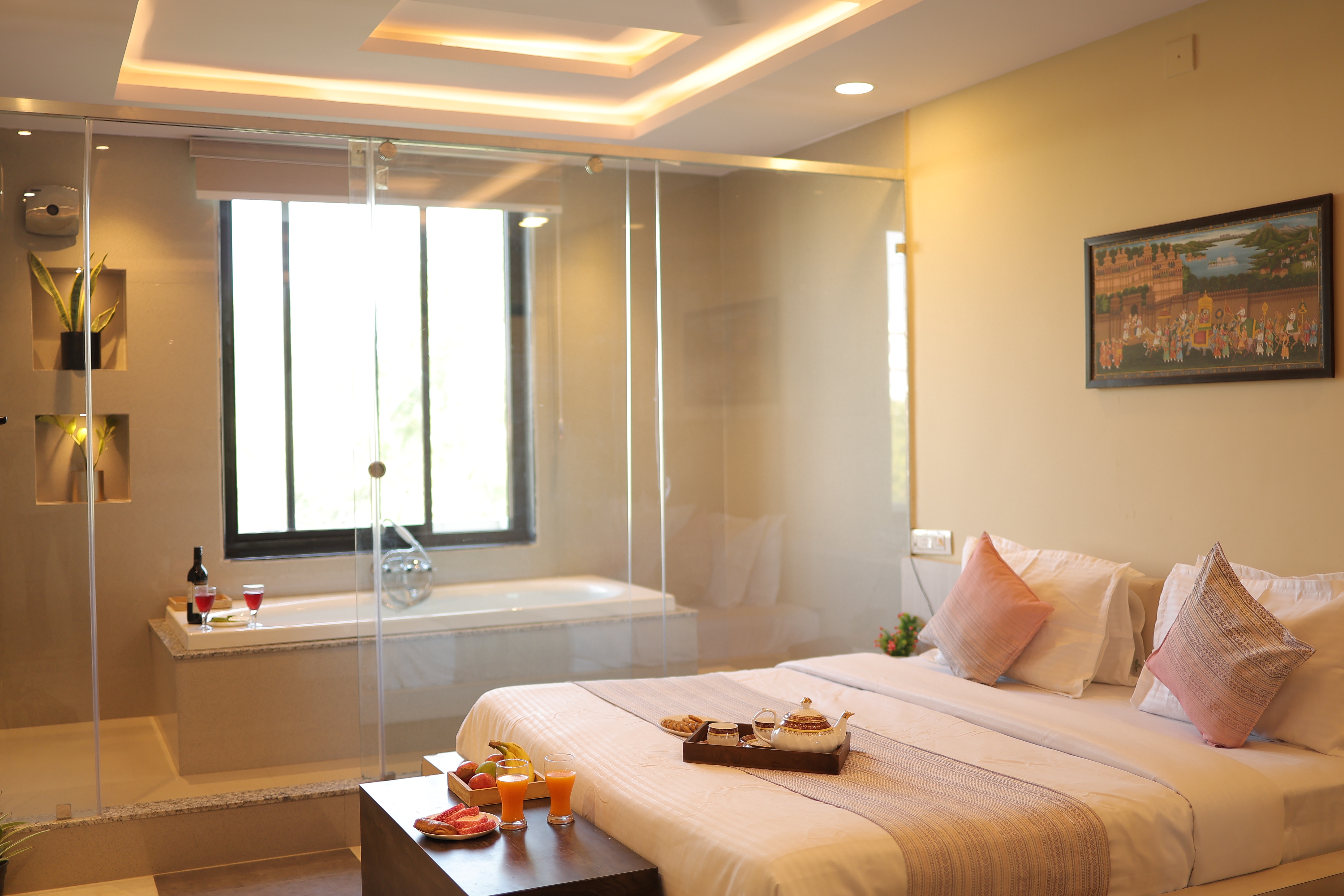 Super Deluxe room at Hotel Greenland Udaipur
